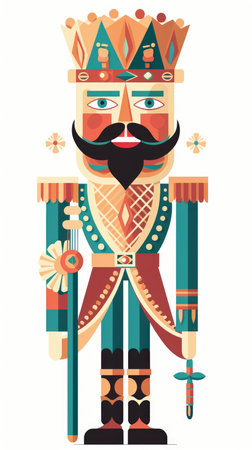 nutcracker fairytale character cartoon illustration fantasy cute drawing book art poster graphic wall art posterの素材