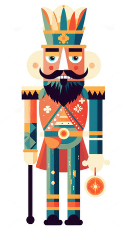 nutcracker fairytale character cartoon illustration fantasy cute drawing book art poster graphic wall art posterの素材