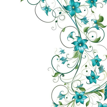 liana Floral frame greeting card scrapbooking watercolor gentle illustration border wedding romantic wall artの素材