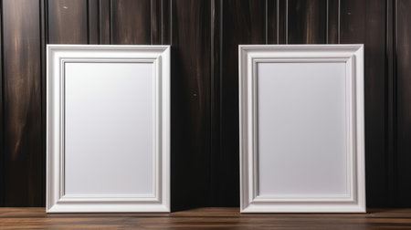 Blank empty frame poster mockup portfolio living room presentation furniture living room wall art furniture patternの素材