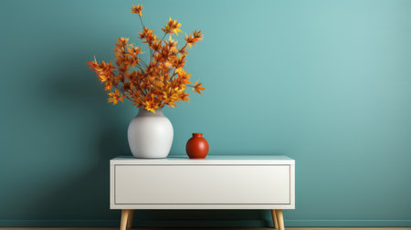 Blank empty frame poster mockup portfolio living room presentation furniture living room wall art furniture patternの素材