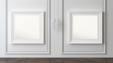 Blank empty frame poster mockup portfolio living room presentation furniture living room wall art furniture patternの素材