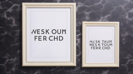 Blank empty frame poster mockup portfolio living room presentation furniture living room wall art furniture patternの素材