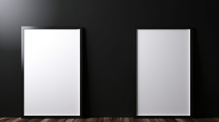 Blank empty frame poster mockup portfolio living room presentation furniture living room wall art furniture patternの素材