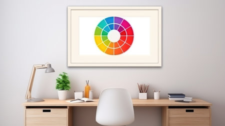 Blank empty frame poster mockup portfolio living room presentation furniture living room wall art furniture patternの素材