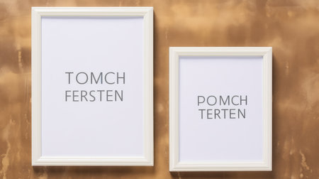 Blank empty frame poster mockup portfolio living room presentation furniture living room wall art furniture patternの素材