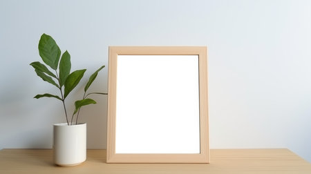 Blank empty frame poster mockup portfolio living room presentation furniture living room wall art furniture patternの素材