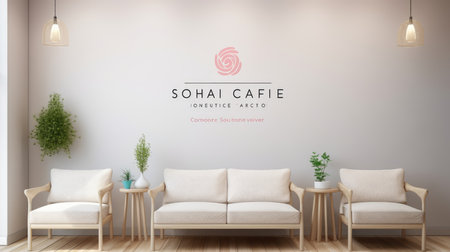 Blank empty frame poster mockup portfolio living room presentation furniture living room wall art furniture patternの素材