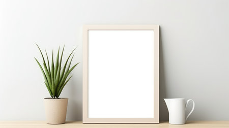 Blank empty frame poster mockup portfolio living room presentation furniture living room wall art furniture patternの素材