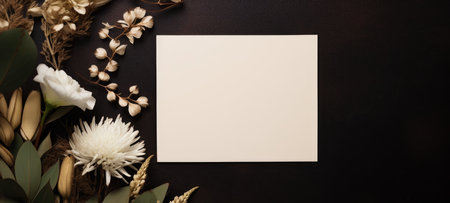 marriage invitation postcard mockup romance letter message wedding birthday blank paper celebration templateの素材