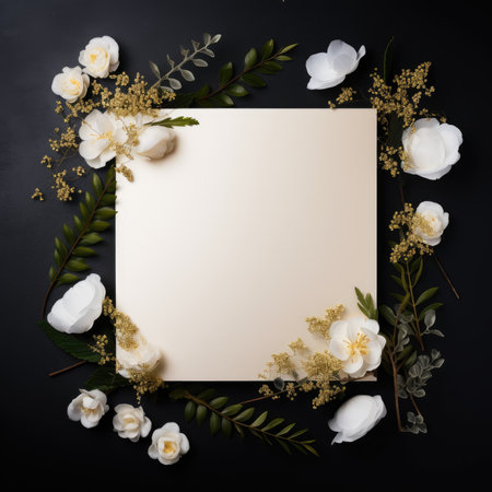 marriage invitation postcard mockup romance letter message wedding birthday blank paper celebration templateの素材