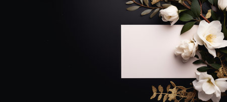 marriage invitation postcard mockup romance letter message wedding birthday blank paper celebration templateの素材