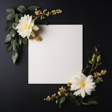 marriage invitation postcard mockup romance letter message wedding birthday blank paper celebration templateの素材