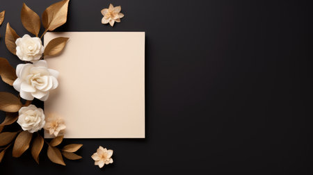 marriage invitation postcard mockup romance letter message wedding birthday blank paper celebration templateの素材