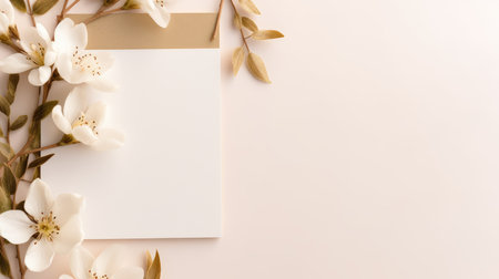 marriage invitation postcard mockup romance letter message wedding birthday blank paper celebration templateの素材