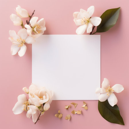 marriage invitation postcard mockup romance letter message wedding birthday blank paper celebration templateの素材