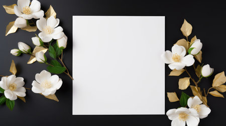 marriage invitation postcard mockup romance letter message wedding birthday blank paper celebration templateの素材