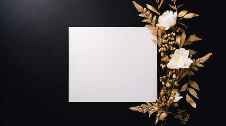 marriage invitation postcard mockup romance letter message wedding birthday blank paper celebration templateの素材