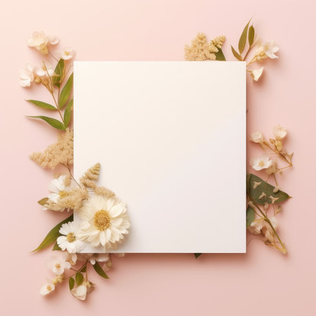 marriage invitation postcard mockup romance letter message wedding birthday blank paper celebration templateの素材