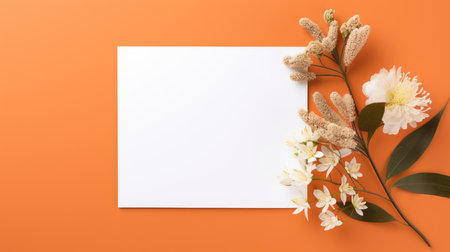marriage invitation postcard mockup romance letter message wedding birthday blank paper celebration templateの素材