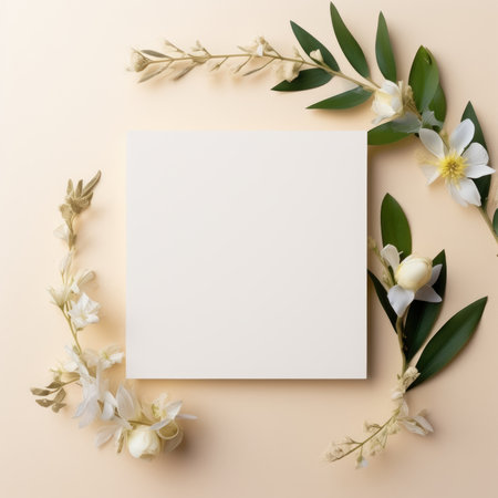 marriage invitation postcard mockup romance letter message wedding birthday blank paper celebration templateの素材