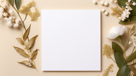 marriage invitation postcard mockup romance letter message wedding birthday blank paper celebration templateの素材