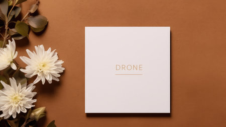 marriage invitation postcard mockup romance letter message wedding birthday blank paper celebration templateの素材