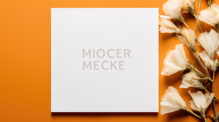marriage invitation postcard mockup romance letter message wedding birthday blank paper celebration templateの素材