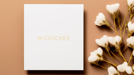 marriage invitation postcard mockup romance letter message wedding birthday blank paper celebration templateの素材