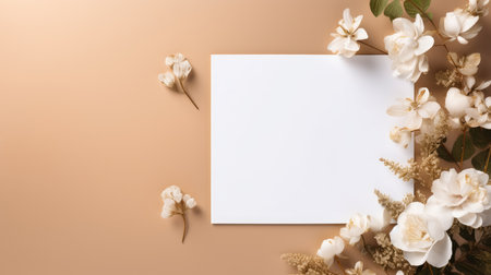 marriage invitation postcard mockup romance letter message wedding birthday blank paper celebration templateの素材