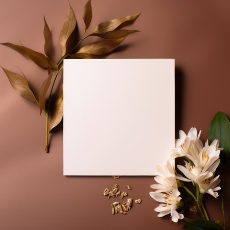 marriage invitation postcard mockup romance letter message wedding birthday blank paper celebration templateの素材