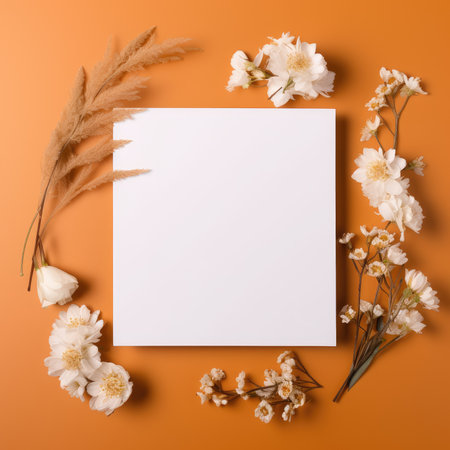 marriage invitation postcard mockup romance letter message wedding birthday blank paper celebration templateの素材