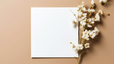 marriage invitation postcard mockup romance letter message wedding birthday blank paper celebration templateの素材