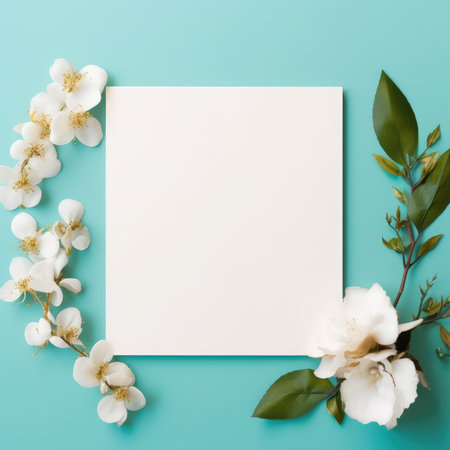 marriage invitation postcard mockup romance letter message wedding birthday blank paper celebration templateの素材