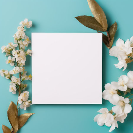 marriage invitation postcard mockup romance letter message wedding birthday blank paper celebration templateの素材