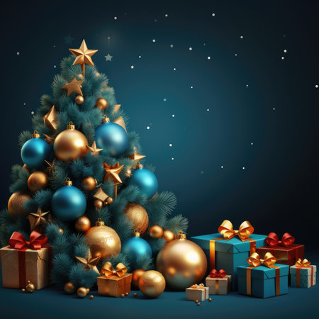 Merry Christmas background christmas element Vector illustration realistic clipart bright postcard holiday feelingの素材