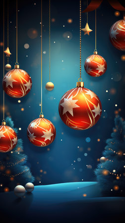 Merry Christmas background christmas element Vector illustration realistic clipart bright postcard holiday feelingの素材