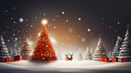 Merry Christmas background christmas element Vector illustration realistic clipart bright postcard holiday feelingの素材