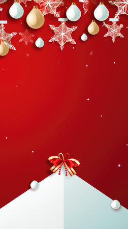 Christmas banner blank space text santa claus celebrate giftboxes green background clipart Christmas ornamentの素材