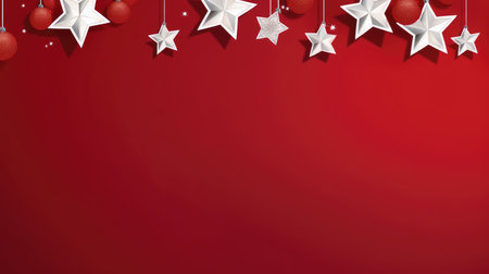 Christmas banner blank space text santa claus celebrate giftboxes green background clipart Christmas ornamentの素材