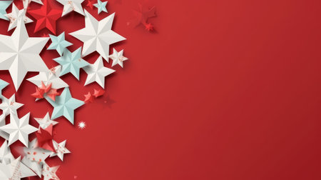 Christmas banner blank space text santa claus celebrate giftboxes green background clipart Christmas ornamentの素材