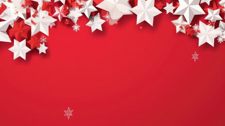 Christmas banner blank space text santa claus celebrate giftboxes green background clipart Christmas ornamentの素材