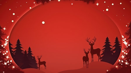 Christmas banner blank space text santa claus celebrate giftboxes green background clipart Christmas ornamentの素材