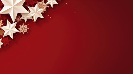 Christmas banner blank space text santa claus celebrate giftboxes green background clipart Christmas ornamentの素材