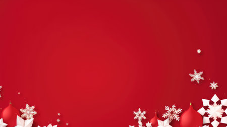 Christmas banner blank space text santa claus celebrate giftboxes green background clipart Christmas ornamentの素材