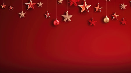 Christmas banner blank space text santa claus celebrate giftboxes green background clipart Christmas ornamentの素材