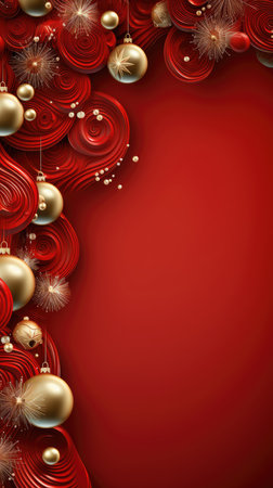 Christmas banner blank space text santa claus celebrate giftboxes green background clipart Christmas ornamentの素材