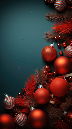 Christmas banner blank space text santa claus celebrate giftboxes green background clipart Christmas ornamentの素材
