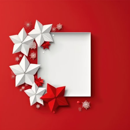 Christmas banner blank space text santa claus celebrate giftboxes green background clipart Christmas ornamentの素材