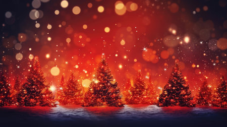 Sparkling Christmas Ornaments Decoration Defocused Background background Winter xmas holiday theme bannerの素材